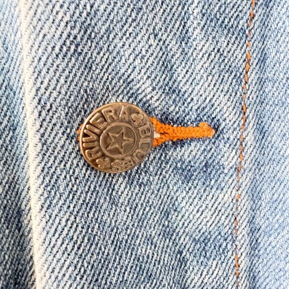 Riviera Hotel & Casino cotton denim trucker jacket men's small 1990s Las Vegas - Picture 4 of 8